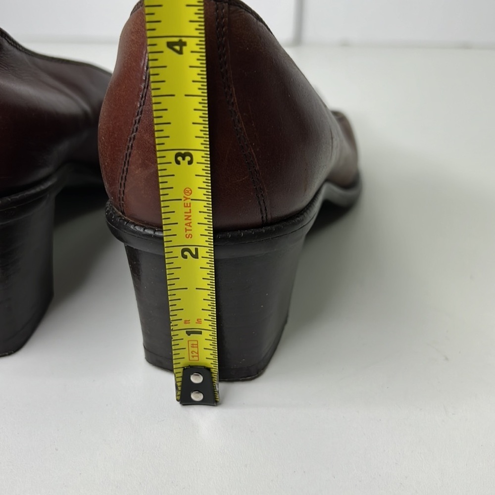 Roberto Capucci classic brown leather heeled loafer - Picture 5 of 8